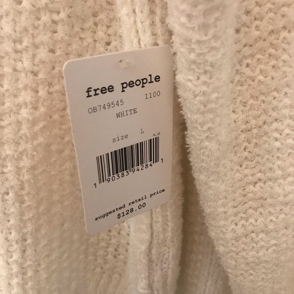 NWT Free People Coco V-Neck sweater - Picture 4 of 5